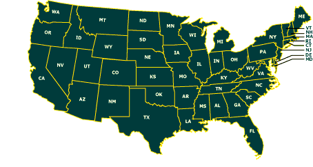 DRF US Lower 48 Map